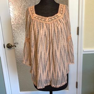 Sundance BoHo peasant blouse NWT size medium